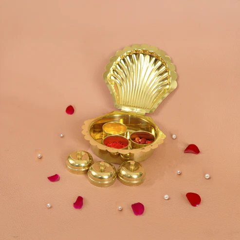 Brass Haldi Kumkum Bowl